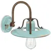 Image de Applique Vintage Country Ferro E Ceramica Zzurro 1 Luce E27 25Cm