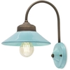Image de Applique Vintage Colors en fer et céramique bleu clair, 1 lampe, culot E27