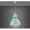 Image de Ferroluce Lampe à suspendre en céramique Industrial bleue ronde