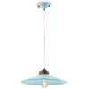 Image de Ferroluce Colors Lampe à suspendre Ø 35cm bleue ronde