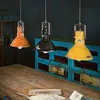 Image de Ferroluce Industrial Lampe à suspendre en céramique Ø 23cm Noir Rond