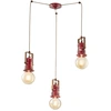 Image de Ferroluce Urban Lampe à suspendre Rouge Ronde