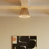 Image de Plafonnier Design Avec Ampoule Ghost À Cône Fumé