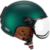 Image de Casque homologué de ski et de vélo électrique CGM 801V EBI VINTAGE vert satiné taille M