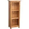 Image de Biscottini - Petite Bibliothèque En Tilleul Massif Avec Finition Naturelle L40xpr25xh98 Cm