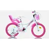 Image de F.lli Schiano Sch Roses 16" - Vélo Pour Filles (5-7 Ans), Roues 16", Cadre En Acier, Avec Accessoires - Couleur Blanc