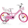 Image de F.lli Schiano Sch Pink Love 16" - Vélo Pour Filles (5-7 Ans), Roues 16", Cadre En Acier, Avec Accessoires - Couleur Rose