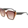 Image de Liu Jo Femme Liu Jo LJ757S 240 Lunettes de soleil Bio-inject Havane Carré Normale Photochromatique