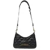 Image de Love Moschino sac bandoulière noir matelassé, logo doré