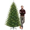 Image de Rockefeller - Sapin de Noël effet réaliste en PE et PVC ø183x240H, 3384 pointes
