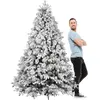Image de Luna - Sapin de Noël avec neige et cônes en PE PVC PP ø162x240H cm, 2850 branches