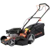Image de Jukut 170 - Tondeuse à gazon à traction Moteur essence 4 temps 170cc 3.5HP Coupe 30-80 mm avec fonction Mulching Noir