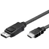 Image de Câble De Raccordement Techly Displayport / Hdmi 5.00 M Noir Icoc-dsp-h-050 Câble Displayport D626591