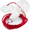 Image de Suspension Creative-cables Tm09 53w Porcelaine Rouge
