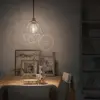 Image de Lampe suspendue Creative-Cables « Italy », livrée avec un câble en tissu, un abat-jour en forme de cage « Diamond » et des finitions en métal