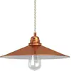 Image de Creative-Cables : suspension « Italy » avec câble en tissu, abat-jour Swing et finitions métalliques