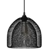 Image de Lampe suspendue Creative-Cables « Italy », livrée avec un câble en tissu, un abat-jour en forme de cage Ghostbell XL et des finitions métalliques