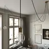 Image de Creative-Cables Spider - Suspension multiple à 5 branches, fabriquée en Italie, avec câble en tissu et finitions métalliques