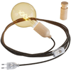 Image de Applique murale en bois Snake Creative-Cables KFIN272EU-KPASL01, marron clair