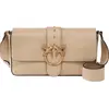 Image de PINKO sac à épaule bandoulière Love One Classic Slouchy FL Beige - Grigio - Antique Gold