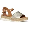 Image de Geox Femme D EOLIE C Sandale Plate, Lt Gold/Camel, 39 EU en occasion ou reconditionné