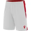 Image de Short Macron Temple pour enfants - Blanc / Rouge