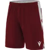 Image de Short Macron Temple pour enfants - Bordeaux / Blanc