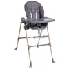 Image de Chicco Polly Essential Chaise Haute pour Bébés de 0 Mois à 15 kg, Chaise haute évolutive, 3 Positions d'Inclinaison, 7 Niveaux de Hauteur, Pliable et Compacte, Tissu en Polyester Recyclé, Gris foncé en occasion ou reconditionné