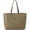 Image de REPLAY sac shopper sac à épaule Shoulder Bag Dusty Olive + Black