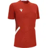Image de Maillot de ski Macron à manches courtes pour femme - Rouge / Blanc