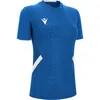 Image de Maillot de ski Macron à manches courtes pour femme - Bleu roi / Blanc
