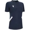 Image de Maillot de cyclisme Macron Skat à manches courtes pour femme - Bleu marine / Blanc