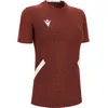 Image de Maillot de cyclisme Macron Skat à manches courtes pour femme - Bordeaux / Blanc