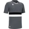 Image de Maillot Macron Charon Eco à manches courtes pour homme - Anthracite / Noir / Blanc