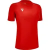 Image de Maillot de foot Macron Ariel, manches courtes, pour femmes - Rouge