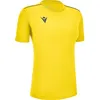 Image de Maillot de football Macron Ariel, manches courtes, pour femmes - Jaune