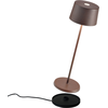 Image de Zafferano Olivia Pro Lampe de table - Lampe d'extérieur à LED rechargeable - 35,5 cm - Marron