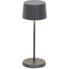 Image de Zafferano Olivia Pro Micro Led Lampe De Table Gris Foncé Rechargeable Et Dimmable