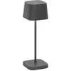 Image de Zafferano Ofelia Pro Micro Led Lampe De Table Gris Foncé Rechargeable Et Dimmable