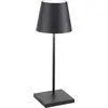 Image de Lampe de table LED rechargeable et dimmable Zafferano Poldina Pro Mini Dark Grey avec une autonomie allant jusqu'à 12 heures