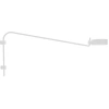Image de Applique LED Zafferano SUPER O avec bras blanc, rechargeable et dimmable
