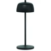 Image de Zafferano Circe Lampe De Table Led Noire, Rechargeable Et Dimmable