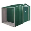 Image de Metalgreen - Abri de jardin avec bûcher en métal galvanisé 278x127 cm