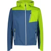Image de Veste à capuche Cmp 33a6507, vert/bleu, taille S, homme, vert/bleu, taille S