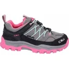 Image de CMP Rigel Low WP, chaussures de randonnée en daim pour filles, couleur grise, respirantes et imperméables, semelle extérieure en caoutchouc adhérente