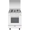 Image de Cuisinière gaz 57l 4 feux blanc - Glem Gas - GA660CVMWH -