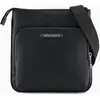 Image de Sac bandoulière Armani Exchange pour homme, avec double poche, plaque logo centrale et bandoulière. Couleur : Noir