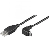 Image de Nilox USB A - Micro-USB B, 1.8m câble USB USB 2.0 1,8 m Noir - Neuf