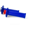 Image de Poignées De Moto Racetech R20 Lock-on Bleues 22+25 Mm + 8 Adaptateurs