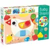 Image de Jeu éducatif GOULA Jumbo Baby Shapes Apprentissage formes et couleurs 6 plateaux 14 pièces en bois Multicolore Blanc - Neuf